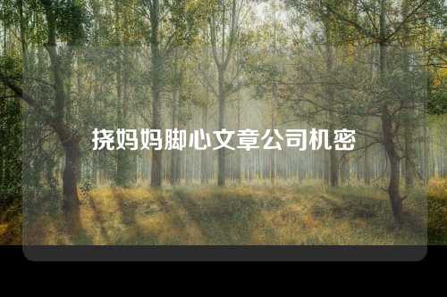挠妈妈脚心文章公司机密