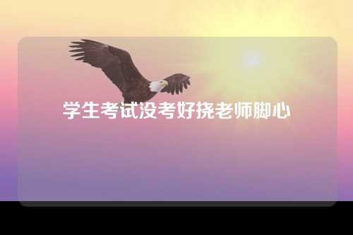 学生考试没考好挠老师脚心
